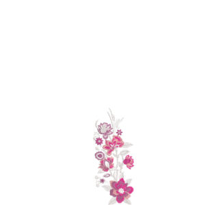 Flower Corner Embroidery Design