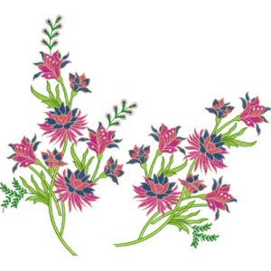 Flower Kurta Embroidery Design