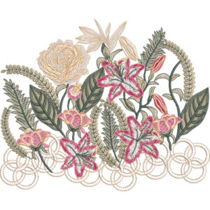 Beautiful Flower Embroidery Design