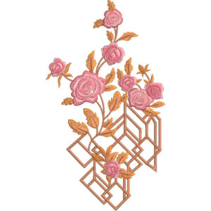 Simple Flower Embroidery Design
