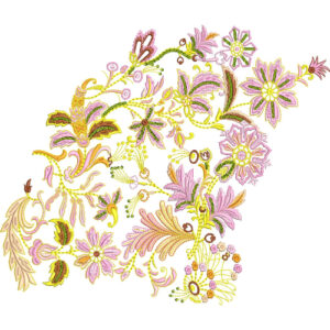 Simple Flower Embroidery Design