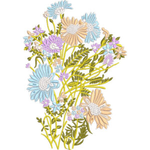 Unique Flower Embroidery Design