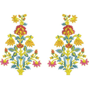 Motive Flower Embroidery Design