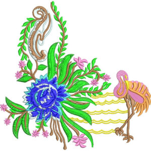 Flower Kurta Embroidery Design