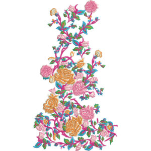 Delicate Flower Embroidery Design