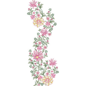 Simple Flower Embroidery Design