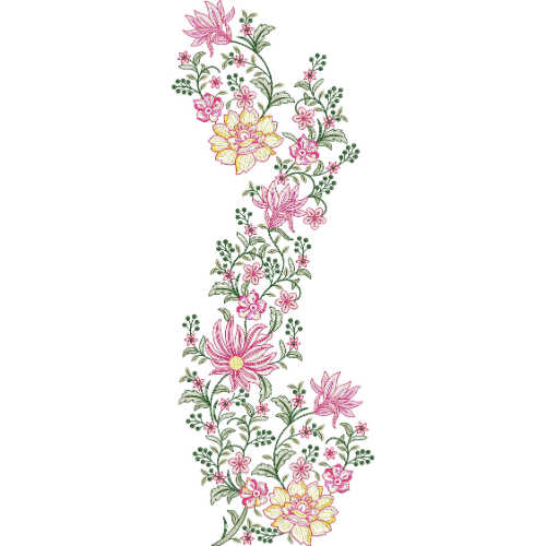 Simple Flower Embroidery Design