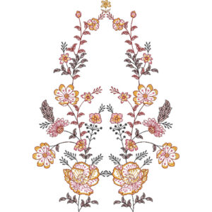 Unique Flower Embroidery Design