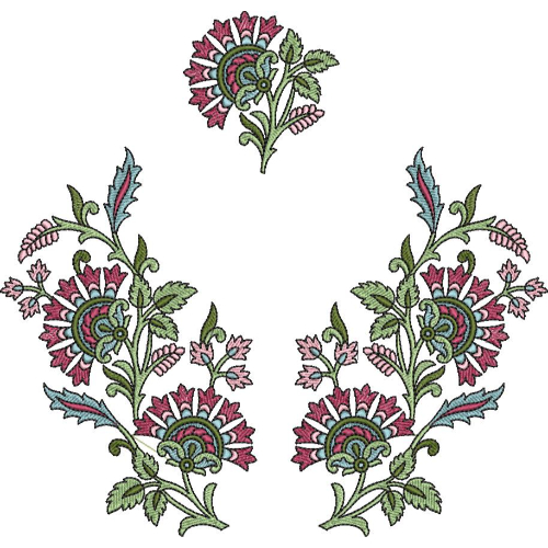 Delicate Flower Embroidery Design