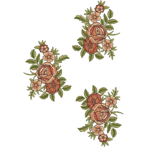 Simple Flower Embroidery Design