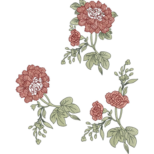 Unique Flower Embroidery Design