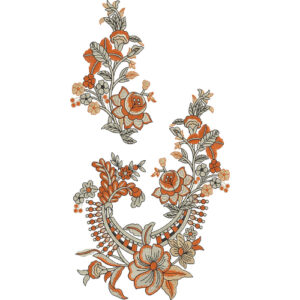 Flower Kurta Embroidery Design
