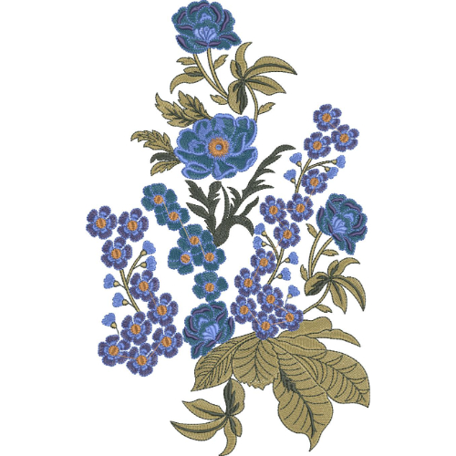 Delicate Flower Embroidery Design