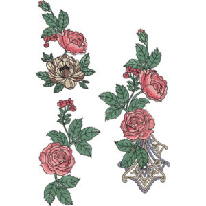 Simple Flower Embroidery Design