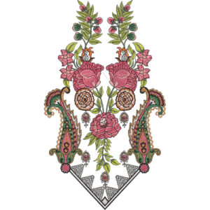 Motive Flower Embroidery Design
