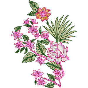 Flower Kurta Embroidery Design