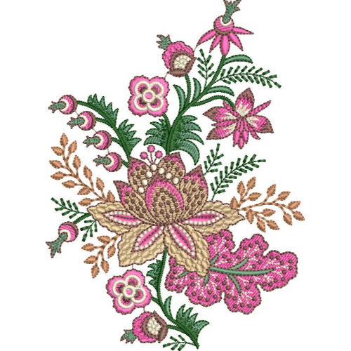 Delicate Flower Embroidery Design