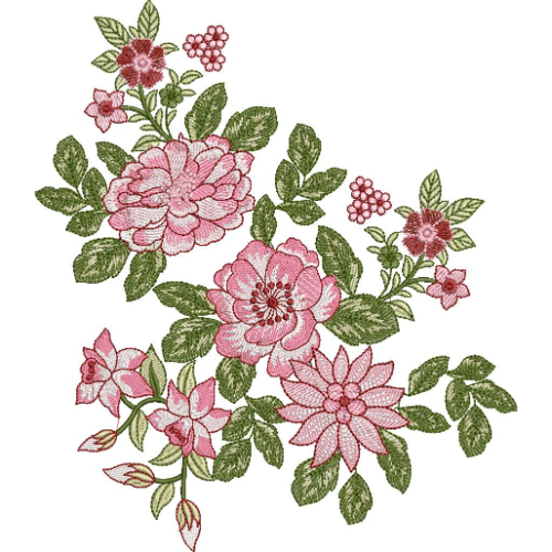 Beautiful Flower Embroidery Design