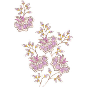 Flower Kurta Embroidery Design