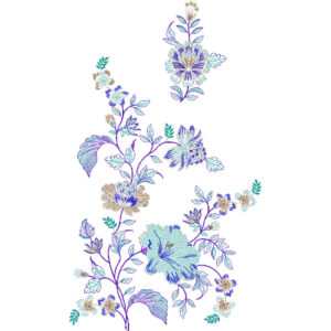 Flower Kurta Embroidery Design