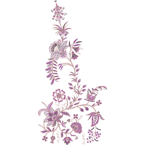 Unique Flower Embroidery Design