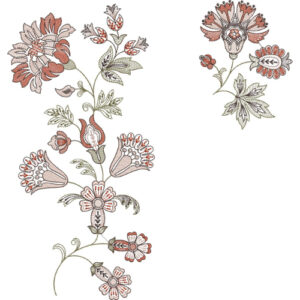 Simple Flower Embroidery Design