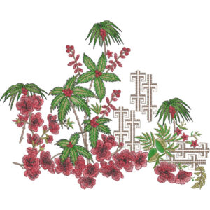 Delicate Flower Embroidery Design
