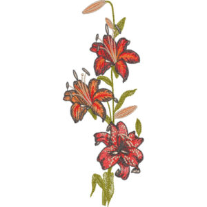 Simple Flower Embroidery Design