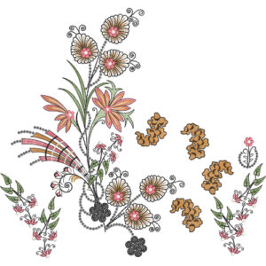 Unique Flower Embroidery Design