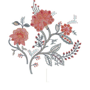 Motive Flower Embroidery Design