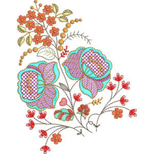 Flower Kurta Embroidery Design