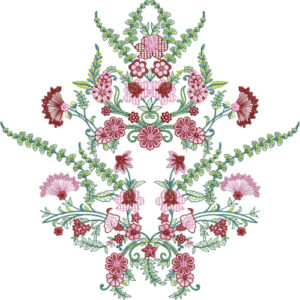Flower Kurta Embroidery Design