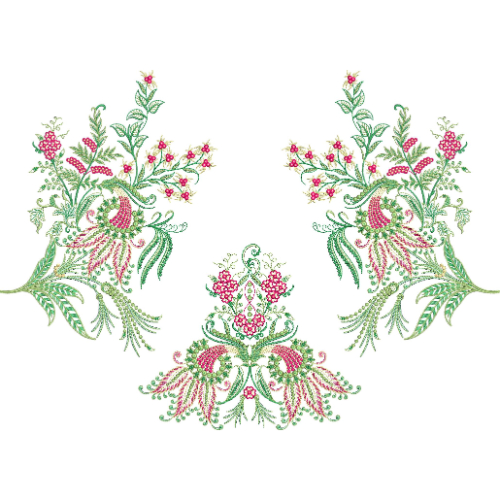 Simple Flower Embroidery Design