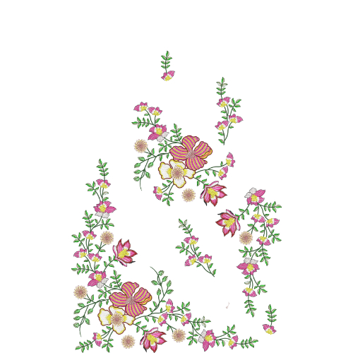 Beautiful Flower Embroidery Design