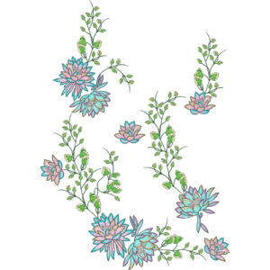 Simple Flower Embroidery Design