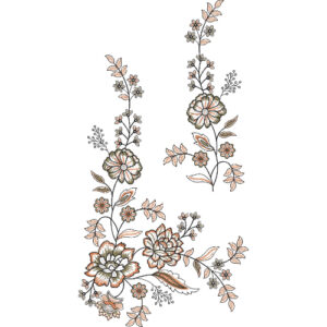 Unique Flower Embroidery Design