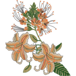 Flower Kurta Embroidery Design