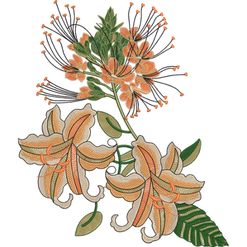Flower Kurta Embroidery Design