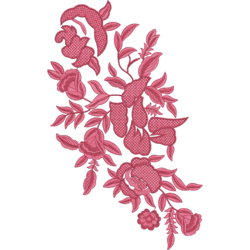 Unique Flower Embroidery Design