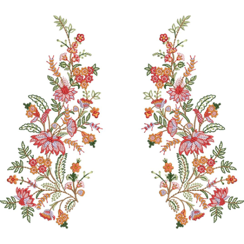 Unique Flower Embroidery Design
