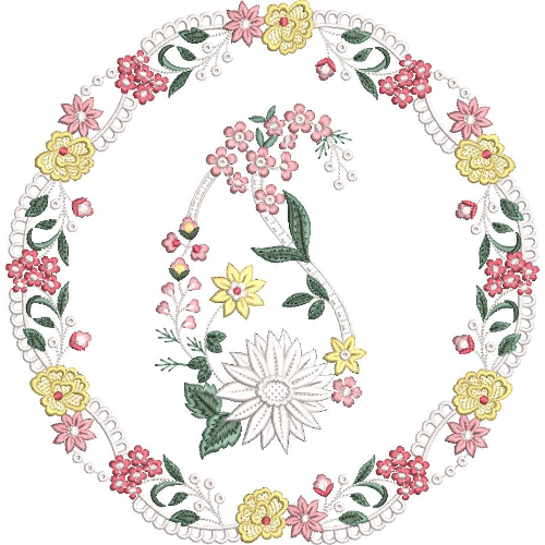 Beautiful Flower Embroidery Design