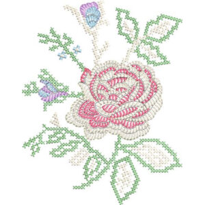 Delicate Flower Embroidery Design
