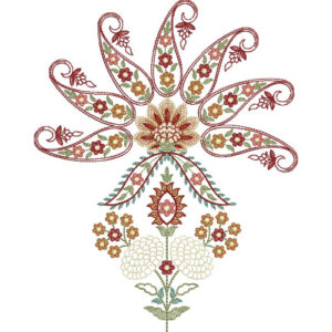 Simple Flower Embroidery Design