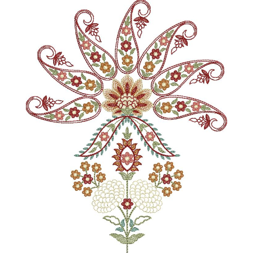Simple Flower Embroidery Design