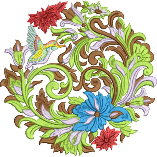 Unique Flower Embroidery Design