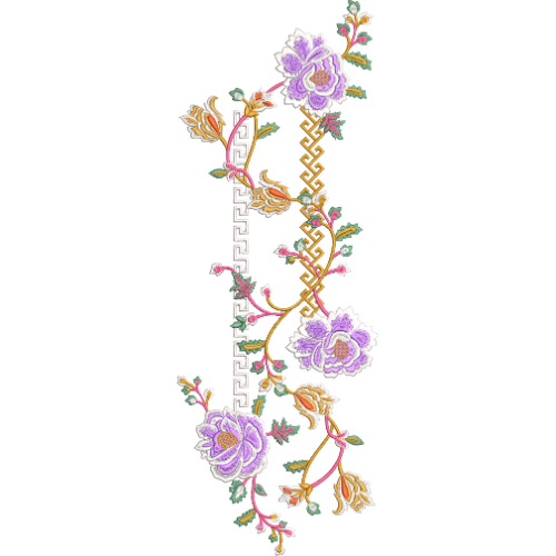 Delicate Flower Embroidery Design