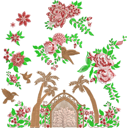 Flower Embroidery Design