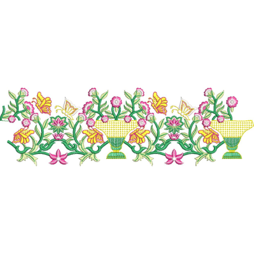 Simple Flower Embroidery Design