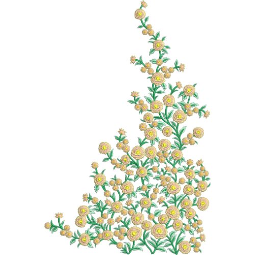 Unique Flower Embroidery Design