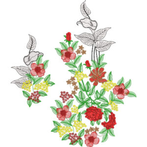 Delicate Flower Embroidery Design